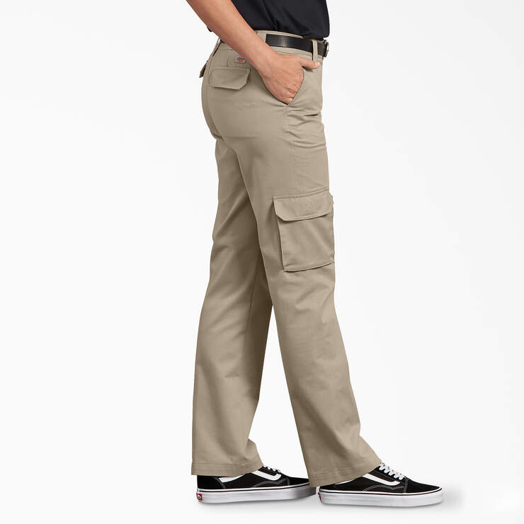 Women's FLEX Relaxed Fit Cargo Pants - Desert Sand (DS) image number 3