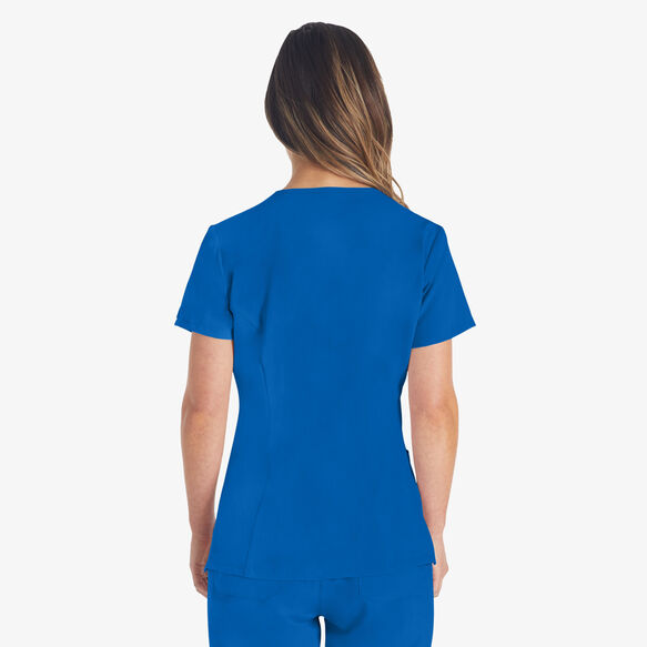 Women&#39;s EDS Essentials V-Neck Scrub Top - Royal Blue &#40;RB&#41;