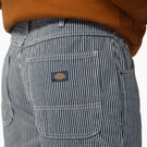 Hickory Stripe Carpenter Shorts, 11&quot; - Ecru/Airforce Blue &#40;EUA&#41;