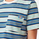 Women&rsquo;s Striped Cropped T-Shirt - Cobalt Stripe &#40;C2S&#41;