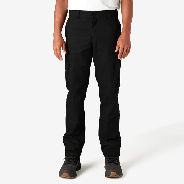 Slim Fit Cargo Pants - Black (BK) image number 1