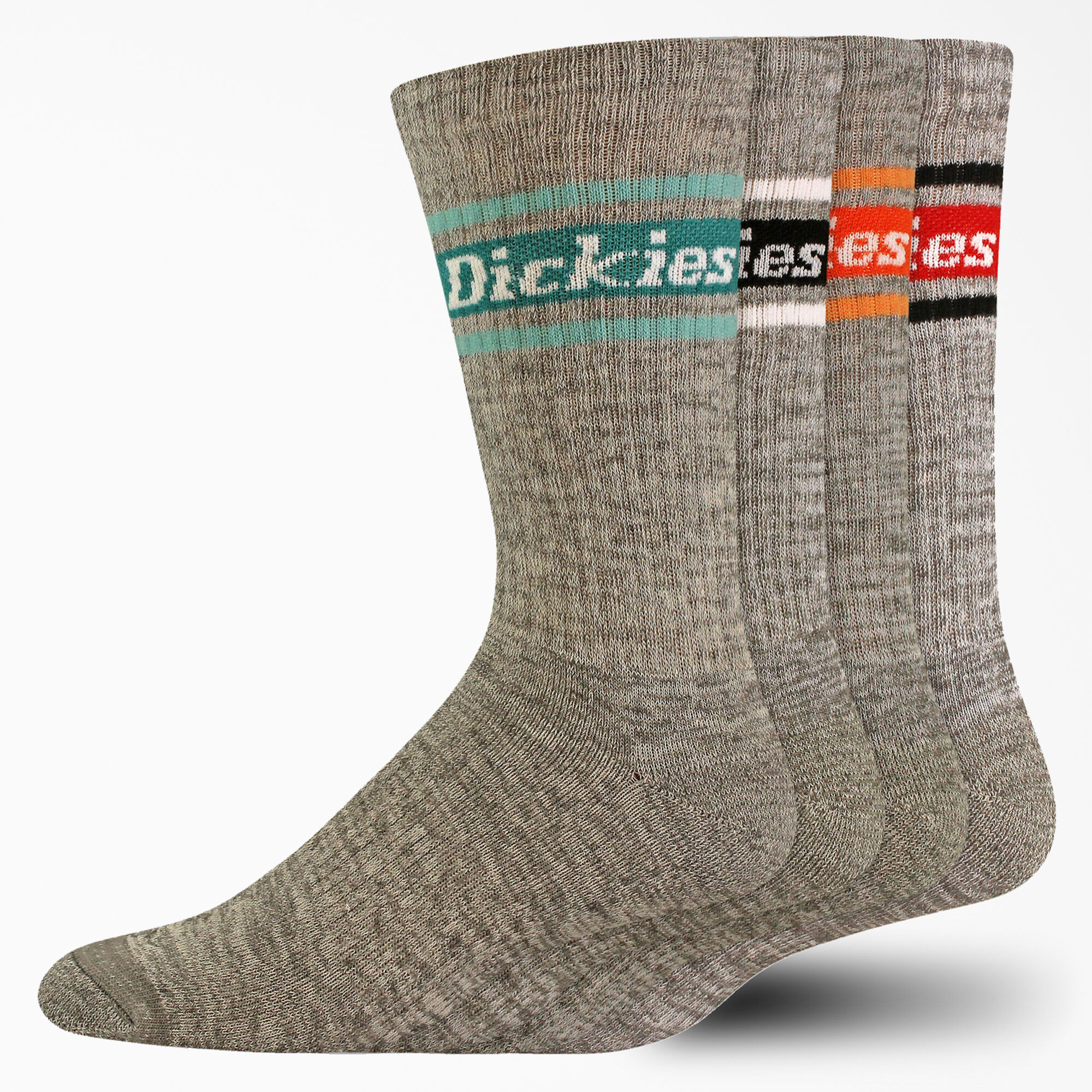 Dickies Mens 6 Pack Stain Resister Crew Socks 