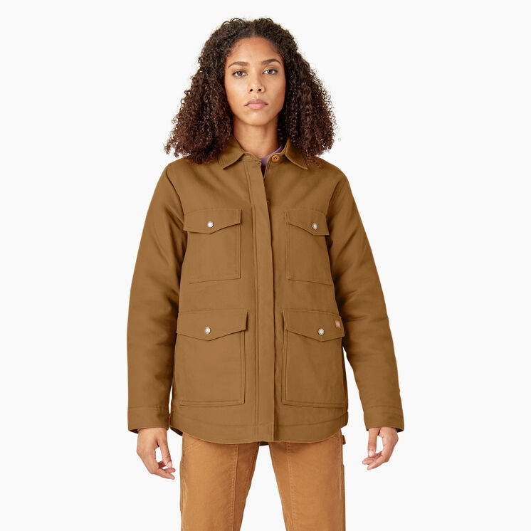 Women&#39;s Duck Fleece Lined Chore Coat - Brown Duck &#40;BD&#41;
