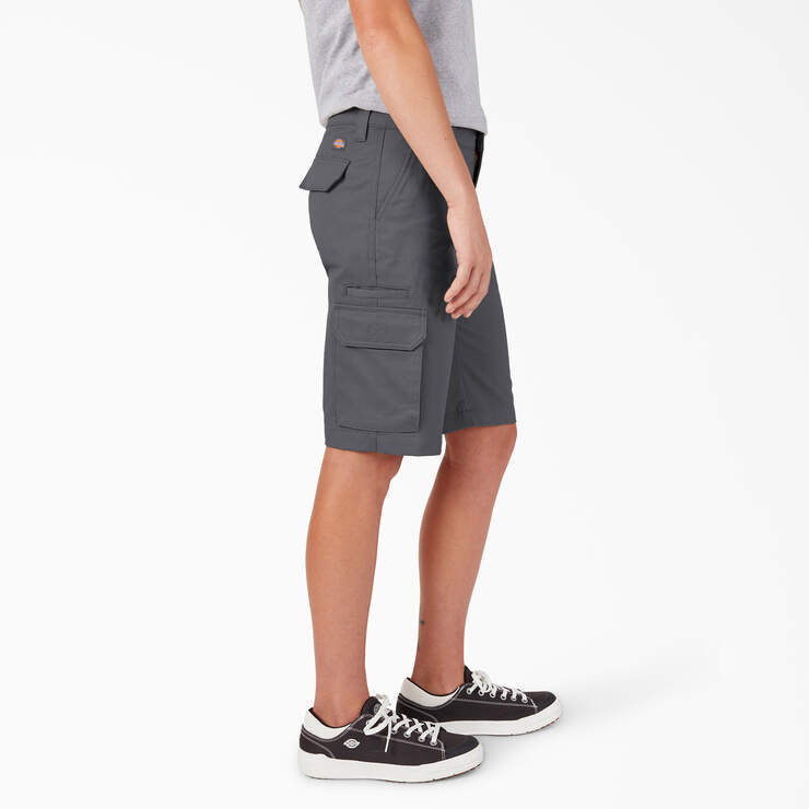 Women's Relaxed Fit Cargo Shorts, 11" - Graphite Gray (GA) image number 3