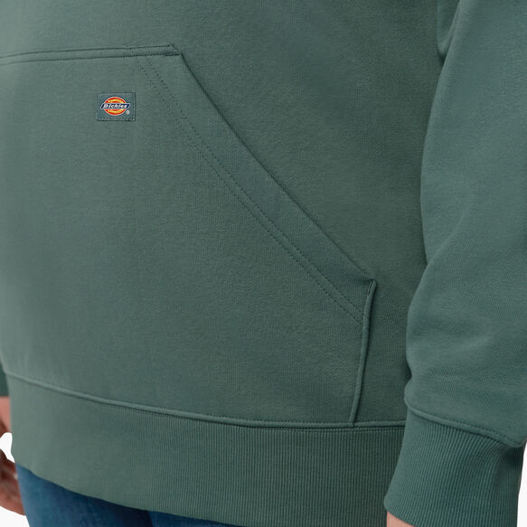 Women&#39;s Plus Heavyweight Logo Sleeve Hoodie - Lincoln Green &#40;LN&#41;