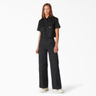 Women&#39;s Regular Fit Wide Leg Work Pants - Stonewashed Black &#40;SBK&#41;