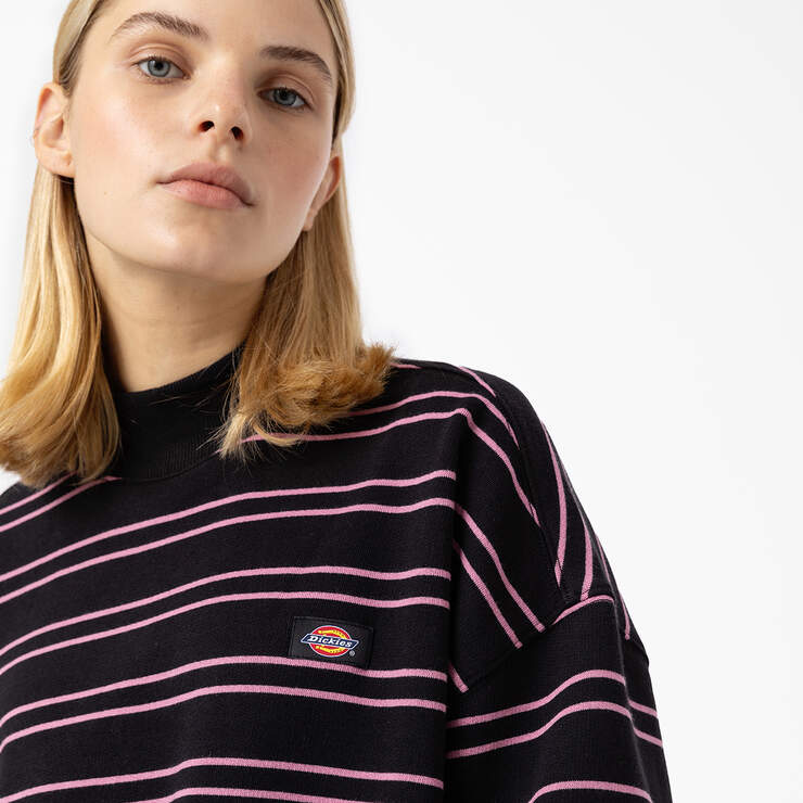 Women's Westover Striped Sweatshirt - Black Stripe (BKS) image number 4