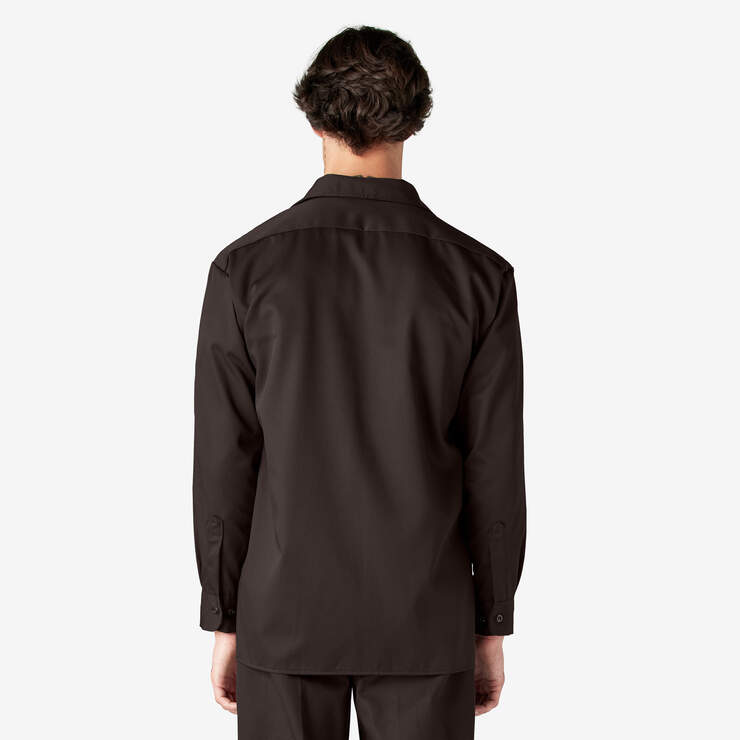 Long Sleeve Work Shirt - Dark Brown (DB) image number 2