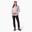 Women&#39;s Cooling Roll-Tab Work Shirt - Purple Rose Hillside Plaid &#40;A2D&#41;