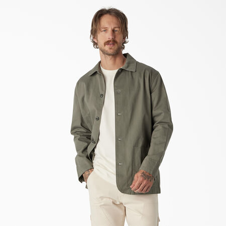 Dickies 1922 Herringbone Jacket - Rinsed Dusty Olive &#40;RDO&#41;
