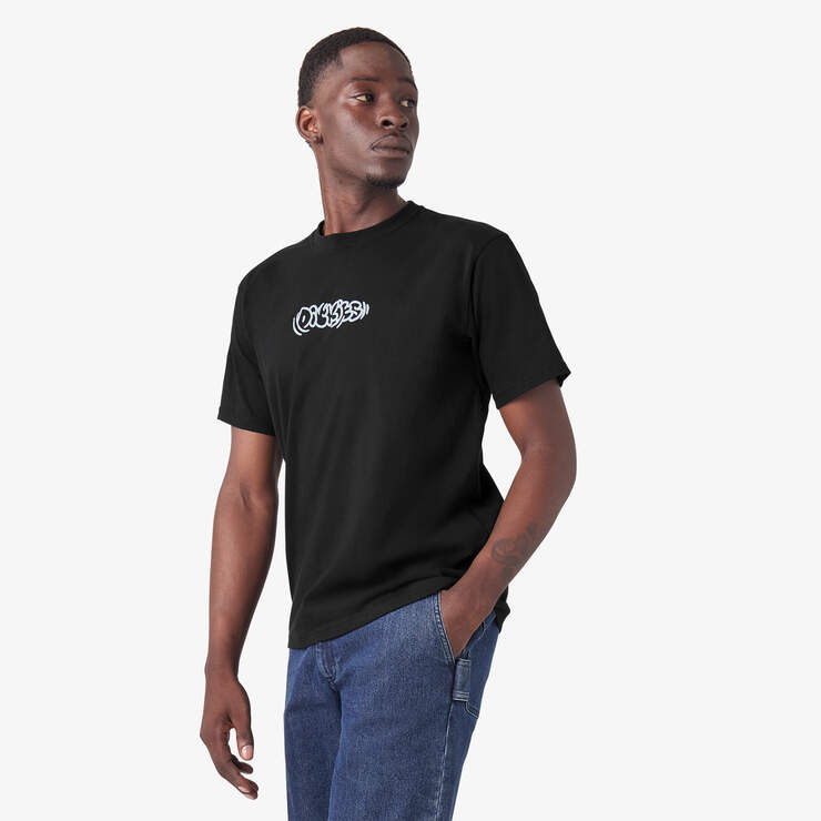 Dickies Skateboarding Quinter T-Shirt - Black (KBK) image number 3