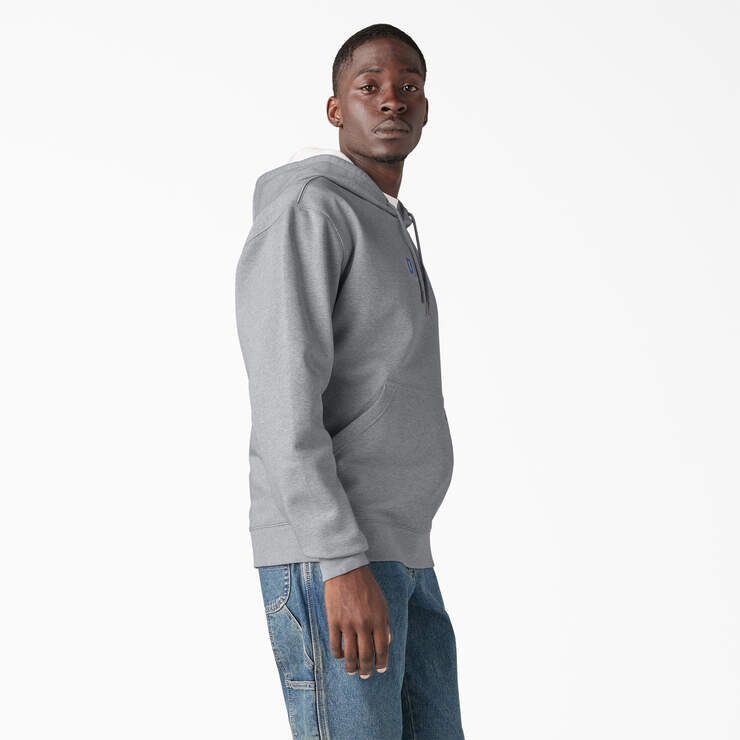 Water Repellent Workwear Graphic Hoodie - Heather Gray (HG) image number 4