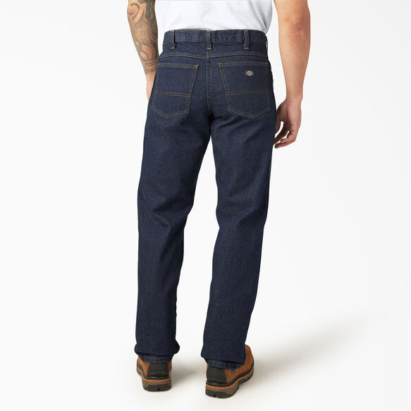 Regular Straight Fit Jeans - Rinsed Indigo Blue &#40;RNB&#41;