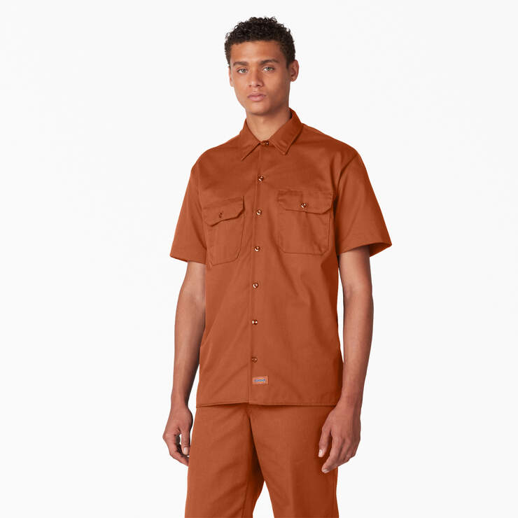 Short Sleeve Work Shirt - Gingerbread Brown (IE) image number 1