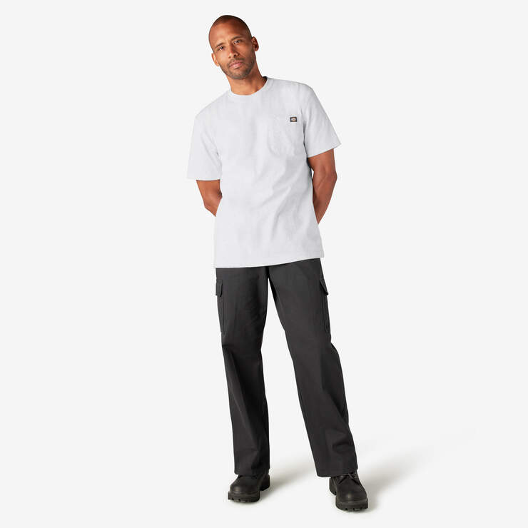 Heavyweight Short Sleeve Pocket T-Shirt - Ash Gray (AG) image number 7