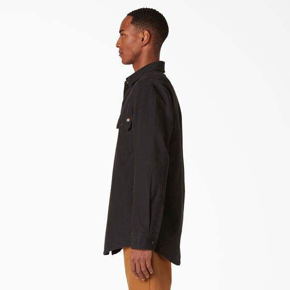 Duck Flannel-Lined Shirt - Rinsed Black &#40;RBK&#41;