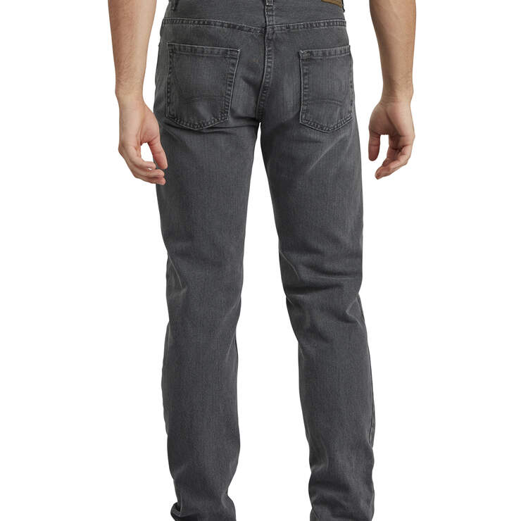 Dickies X-Series Slim Fit Straight Leg 5-Pocket Denim Jeans - Light Mini Plaid (HGD) image number 2