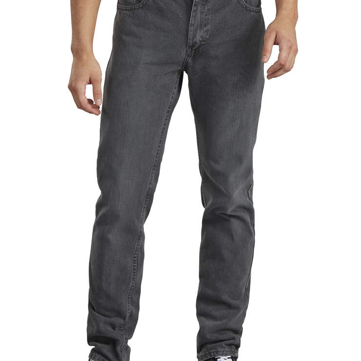 Dickies X-Series Slim Fit Straight Leg 5-Pocket Denim Jeans - Light Mini Plaid (HGD) image number 1
