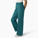 Women&#39;s Stonewashed Wide Leg Work Pants - Deep Lake &#40;DL2&#41;