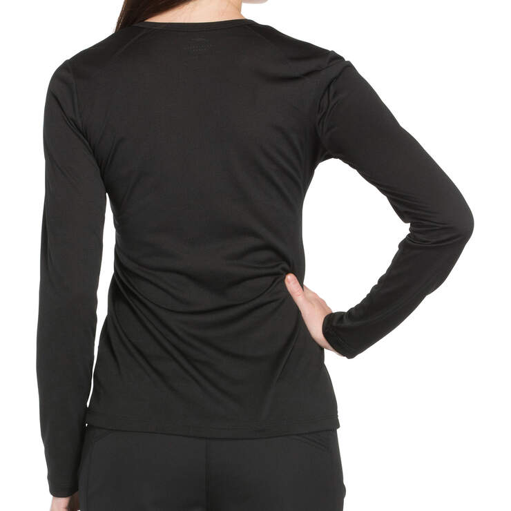Women's Dynamix Long Sleeve Knit T-Shirt - Black (BLK) image number 2