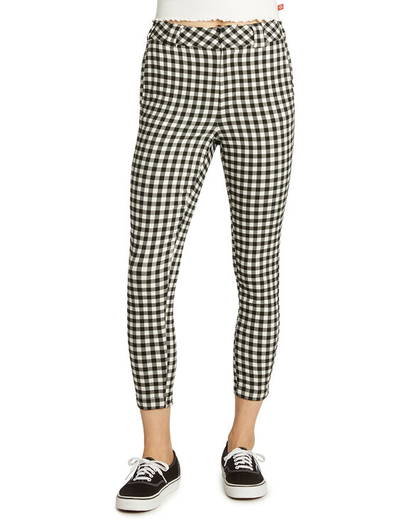 Dickies Girl Juniors’ Skinny Fit Checkered Pants - Dickies US