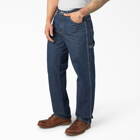 Relaxed Fit Heavyweight Carpenter Jeans - Rinsed Indigo Blue &#40;RNB&#41;