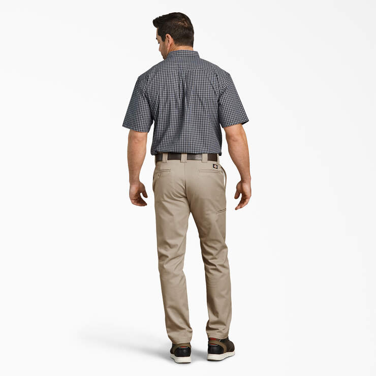 Slim Fit Tapered Leg Multi-Use Pocket Work Pants - Desert Sand (DS) image number 5