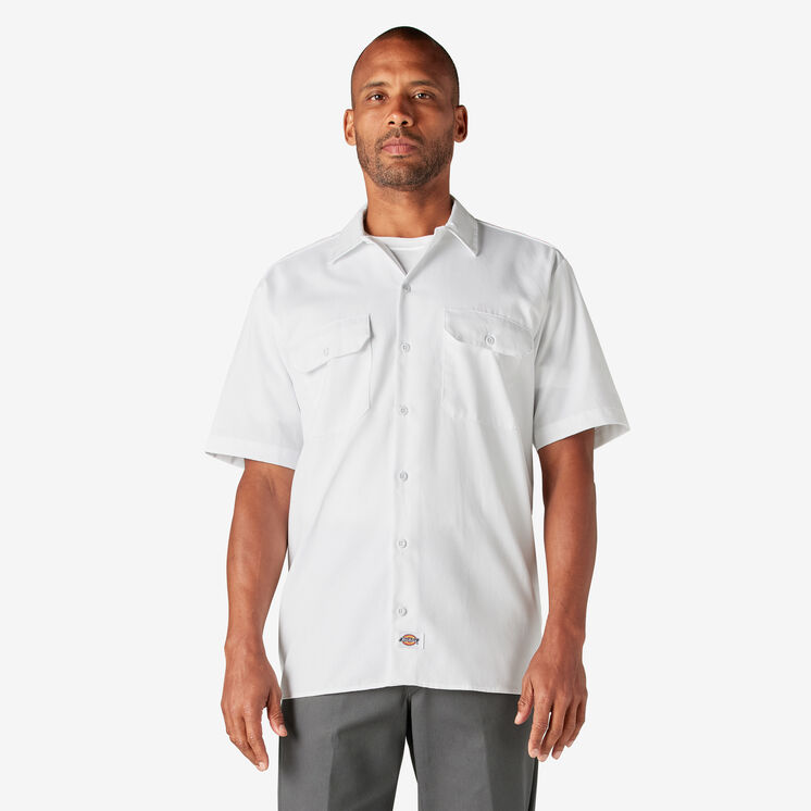 Short Sleeve Work Shirt - White &#40;WH&#41;