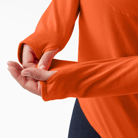 Women&#39;s Plus Cooling Performance Sun Shirt - Bright Orange &#40;BOD&#41;