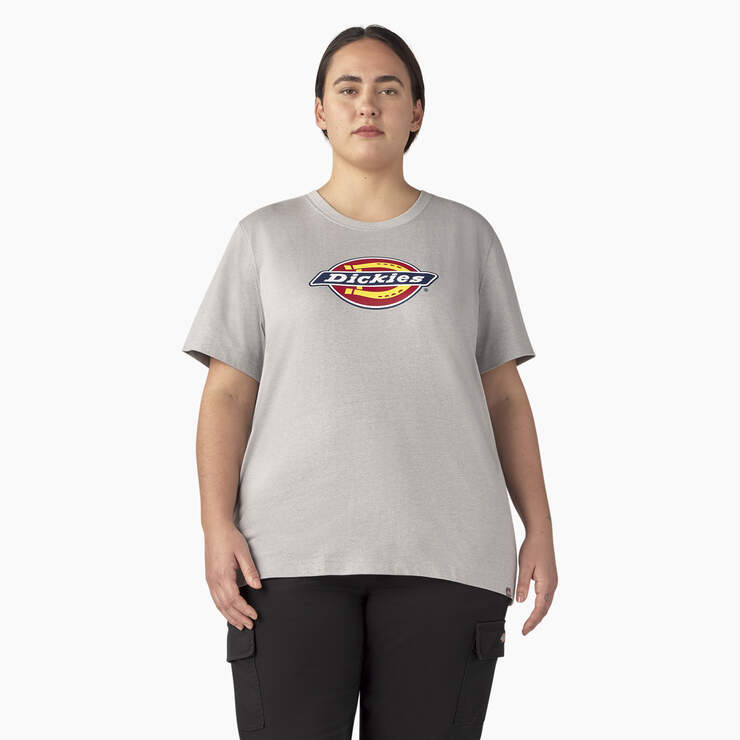 Women's Plus Heavyweight Logo T-Shirt - Heather Gray (H2) image number 1