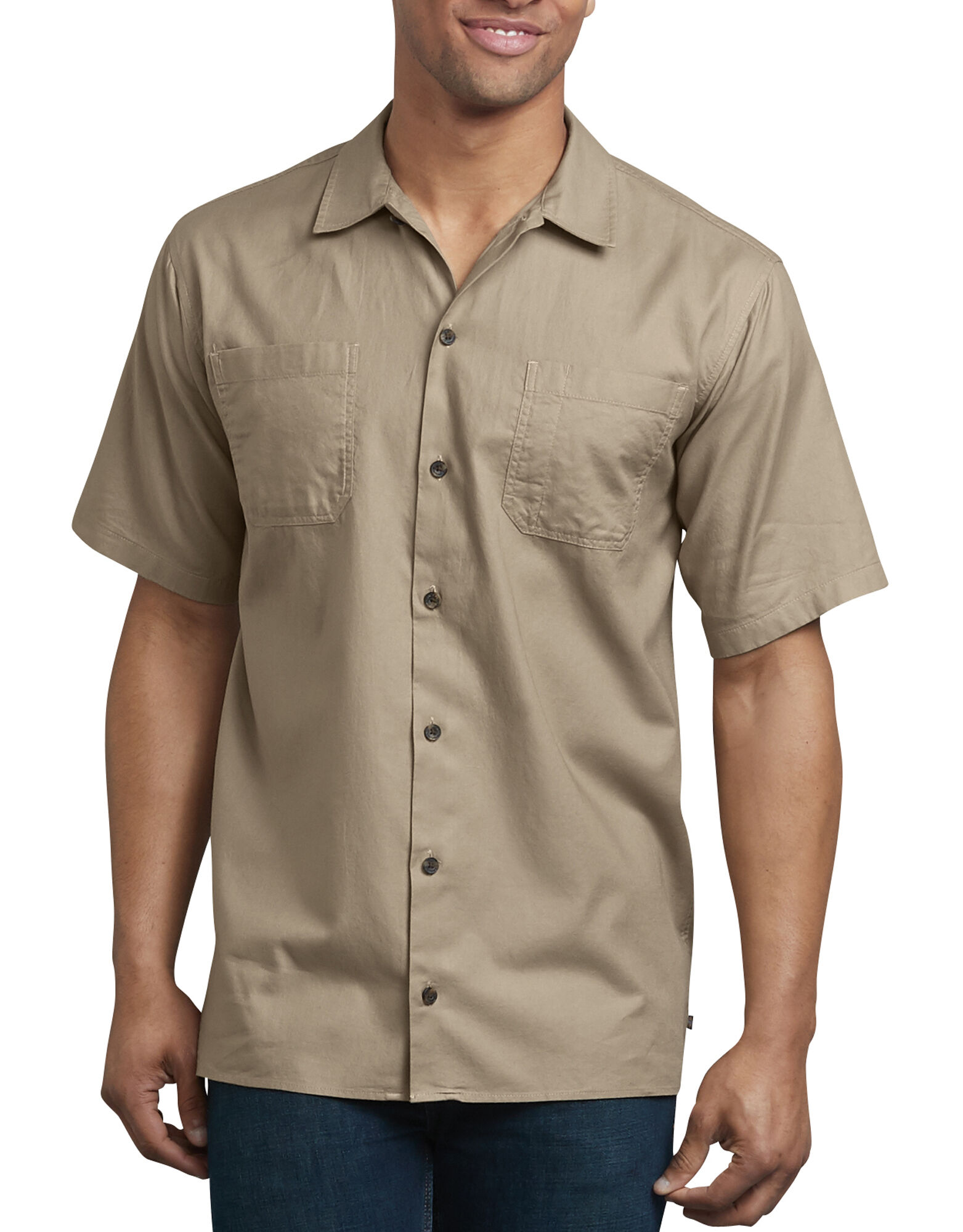 Men's Icon Relaxed Fit Solid Camp Shirt | Dickies