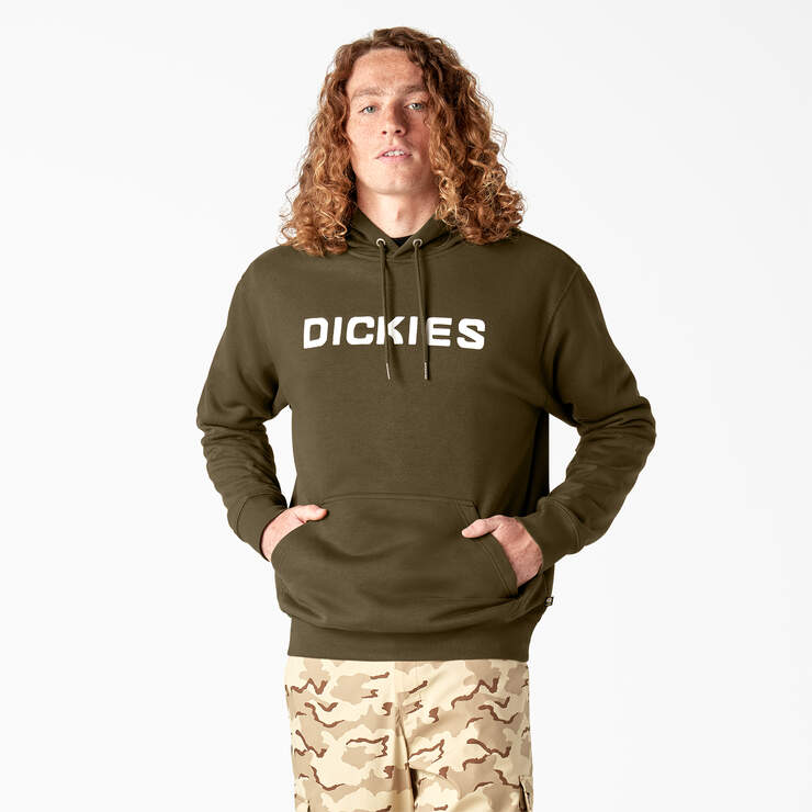 Dickies Skateboarding Graphic Hoodie - Dark Olive (DV9) image number 1