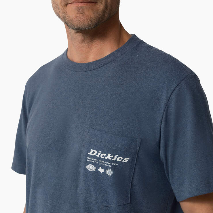 United By Work Graphic Pocket T-Shirt - Denim Blue (D25) image number 5