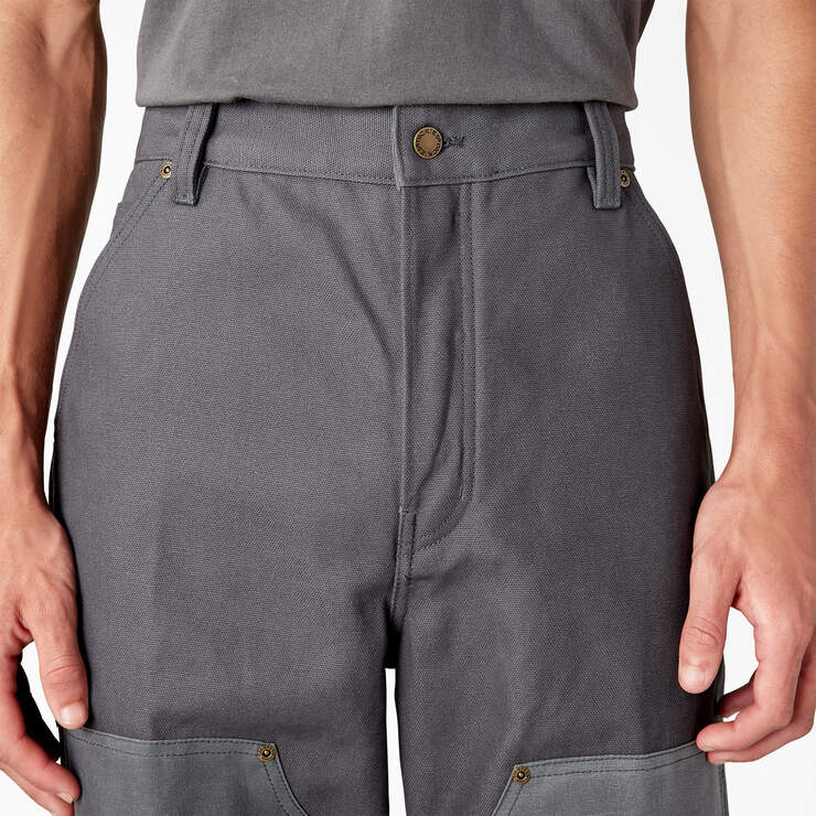 Lucas Waxed Canvas Double Knee Pants - Charcoal Gray (CH) image number 9