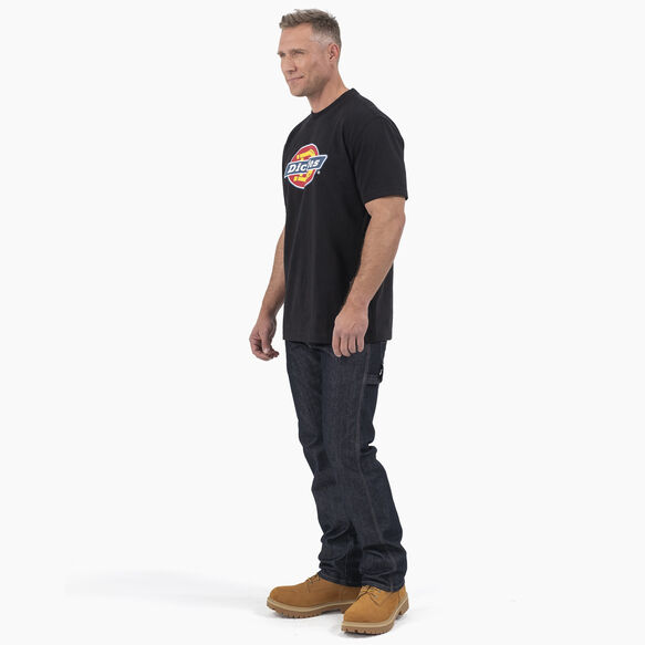 Short Sleeve Tri-Color Logo Graphic T-Shirt - Black &#40;KBK&#41;