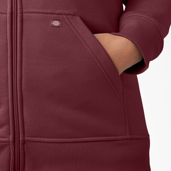 Women&#39;s Plus Heavyweight Full-Zip Hoodie - Burgundy Heather &#40;BYH&#41;