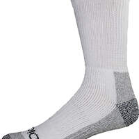 Steel Toe Protector Crew Socks, Big & Tall, 2-Pack - White (WH)