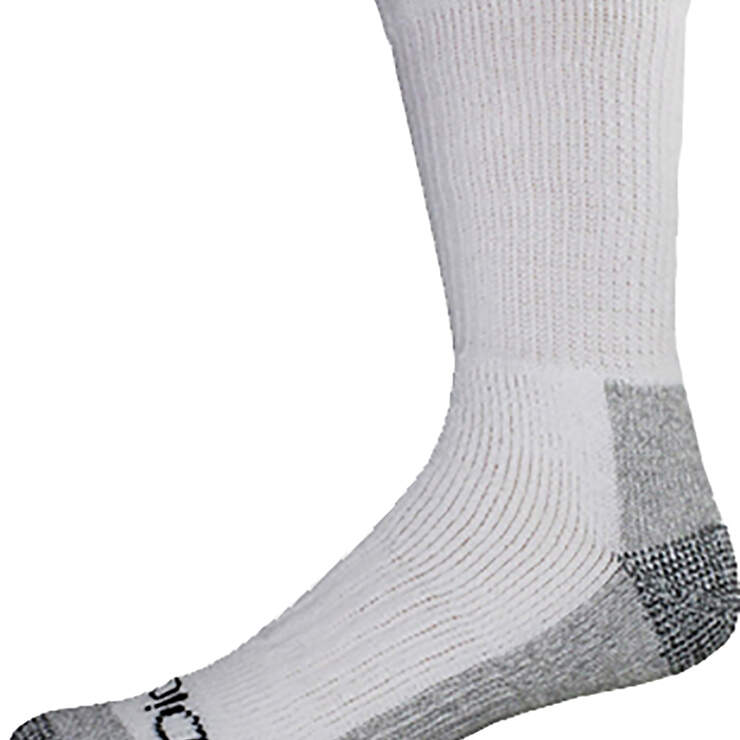 Steel Toe Protector Crew Socks, Big & Tall, 2-Pack - White (WH) image number 1
