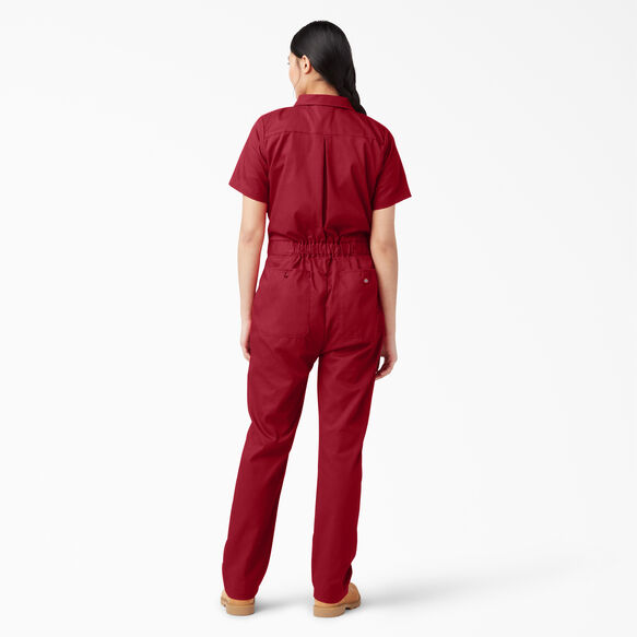 Women&#39;s Cooling Short Sleeve Coveralls - English Red &#40;ER&#41;