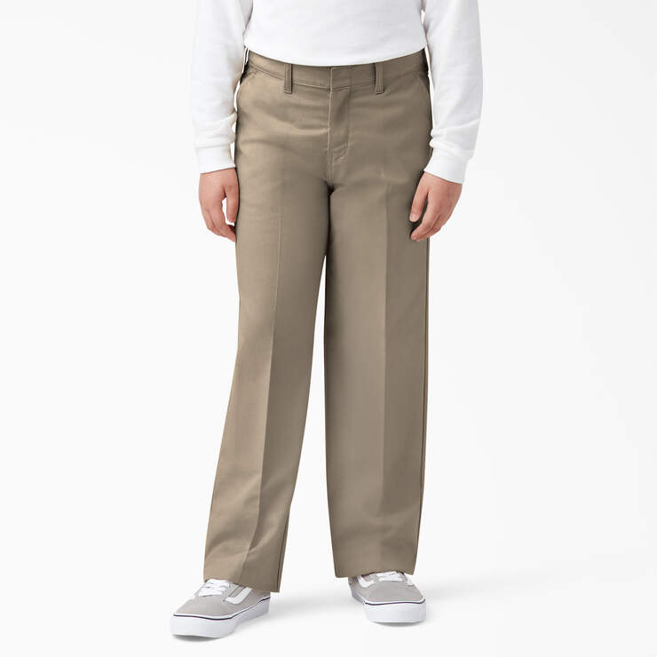 Boys' Classic Fit Pants, 8-20 - Desert Sand (DS) image number 1