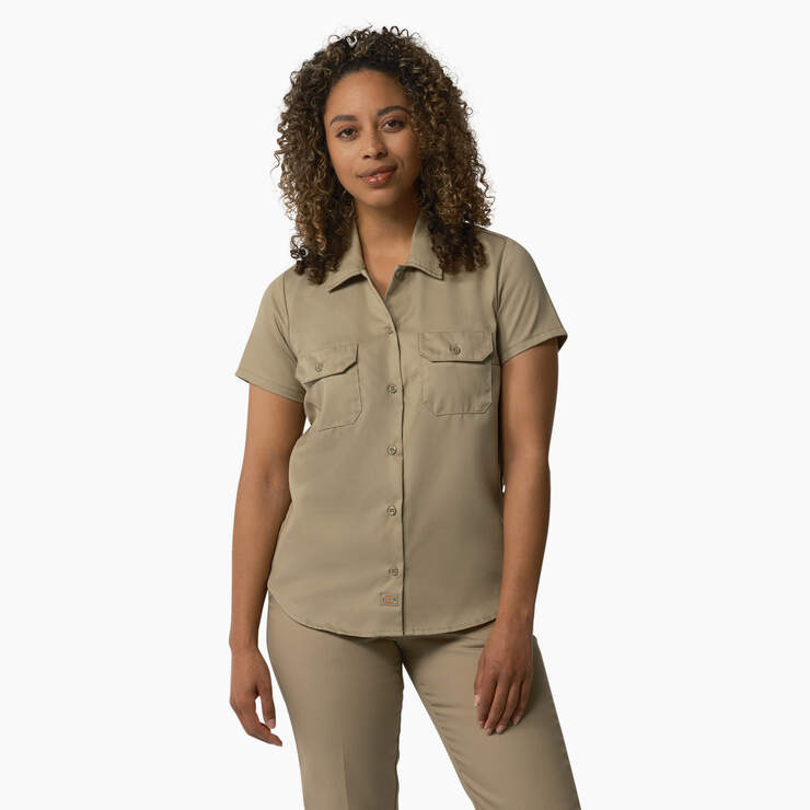 Women's 574 Original Work Shirt - Military Khaki (KSH) image number 1