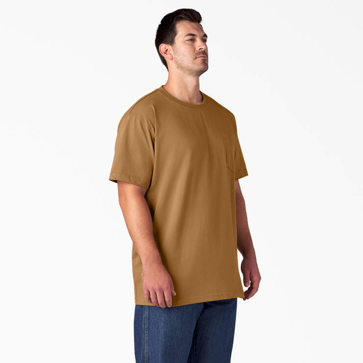 Heavyweight Short Sleeve Pocket T-Shirt - Brown Duck (BD) image number 7