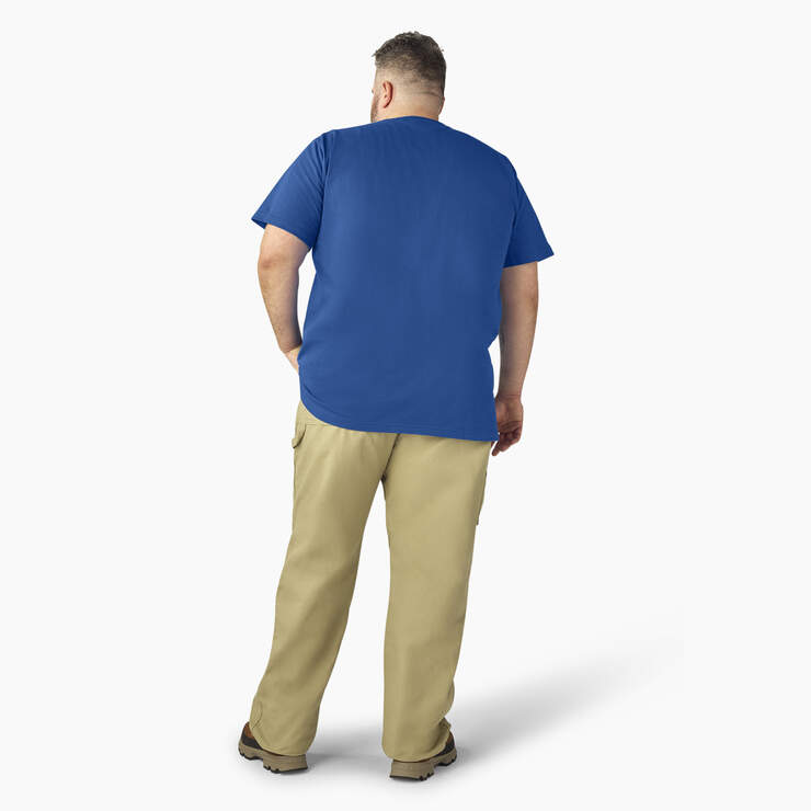 Heavyweight Short Sleeve Pocket T-Shirt - Royal Blue (RB) image number 12