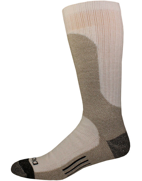 Shin Protector Crew Socks, 2-Pack, Size 6-12 - WHITE (WH)