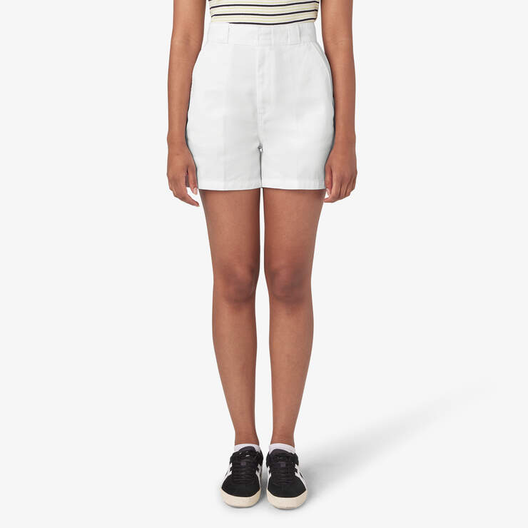 Women's Phoenix Shorts, 4" - White (WH) image number 1