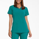 Women&#39;s EDS Essentials V-Neck Scrub Top - Teal &#40;DTL&#41;