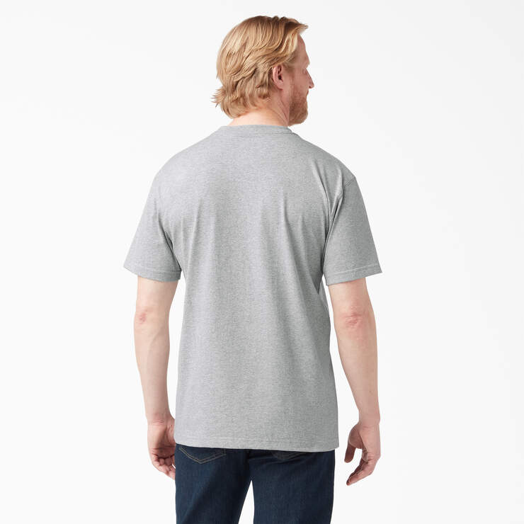 Heavyweight Short Sleeve Pocket T-Shirt - Heather Gray (HG) image number 2