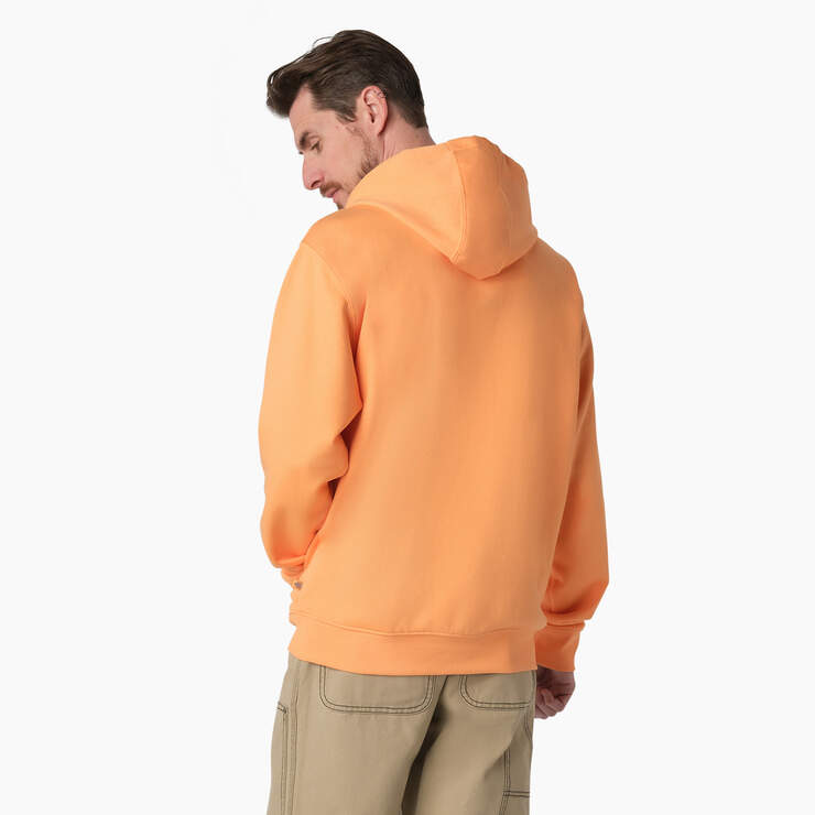 Fleece Embroidered Chest Logo Hoodie - Papaya Smoothie (MO2) image number 2