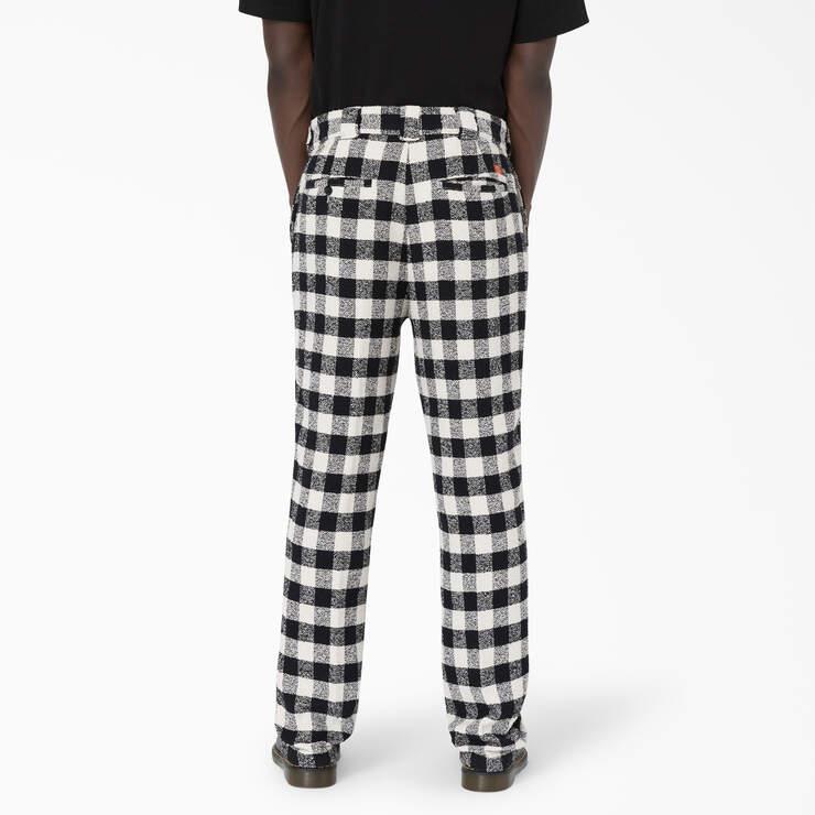 Opening Ceremony Relaxed Fit Tweed 874® Work Pants - Black White Plaid (AWP) image number 4