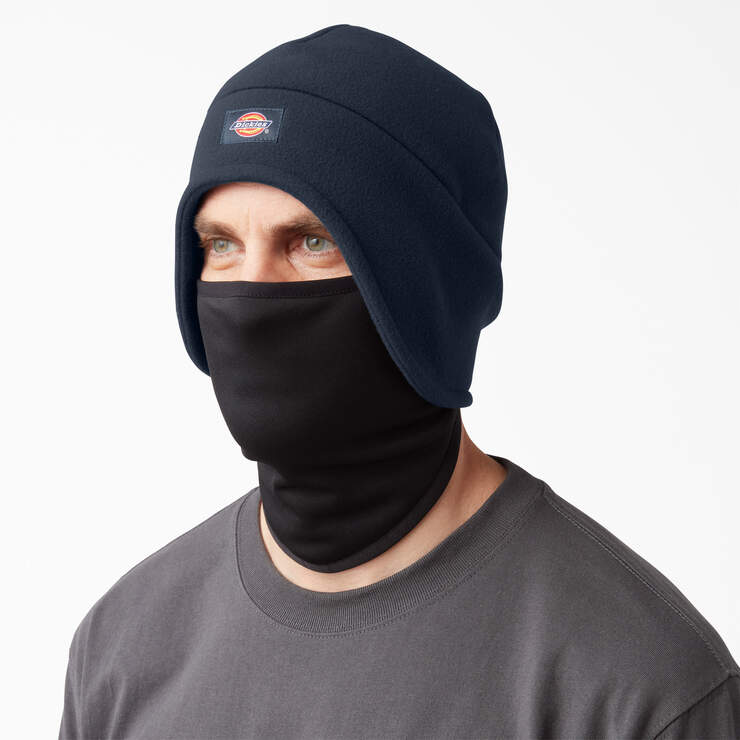 FLEX Fleece Hat with Mask - Dark Navy (DN) image number 1